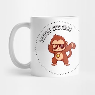 Little Sister Monkey Dabbing Mug